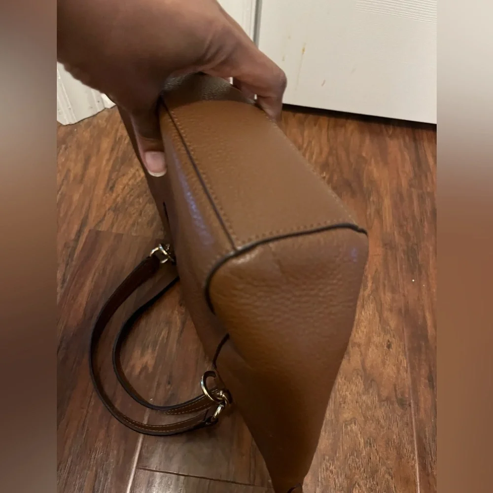 EUC Coach Small Kelsey Satchel (F28993) in Brown Pebbled Leather